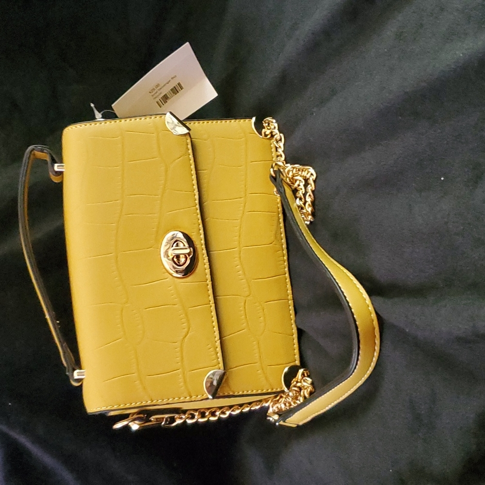Fashion purse Mustard yellow gold